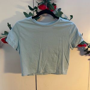 Mint/baby blue crop top❤️